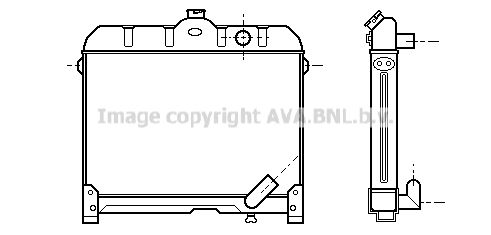 AVA QUALITY COOLING Радиатор, охлаждение двигателя MS2044